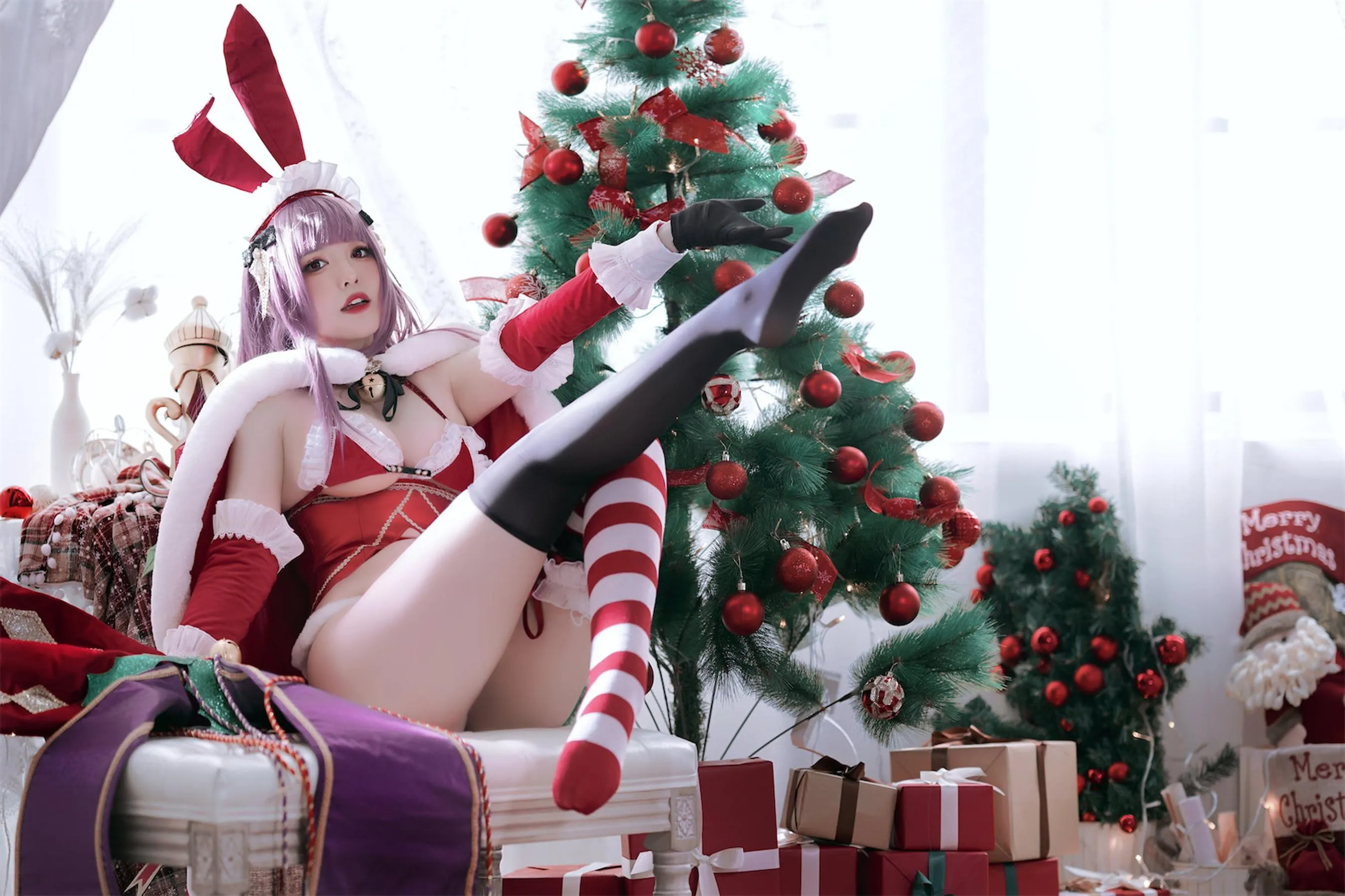 半半子 – NO.63 Christmas Bunny Aike [41P]插图4
